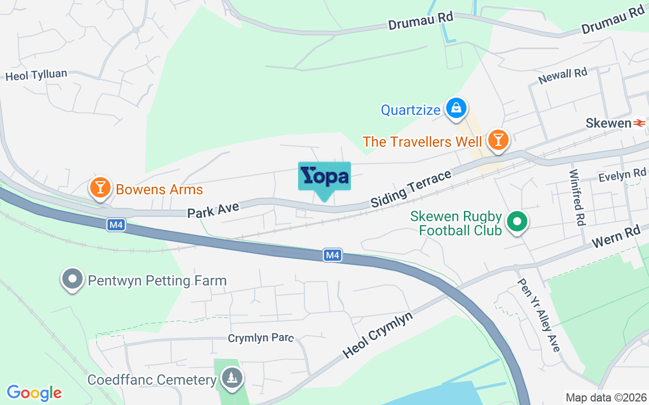 Map showing the location of SA10 6RB