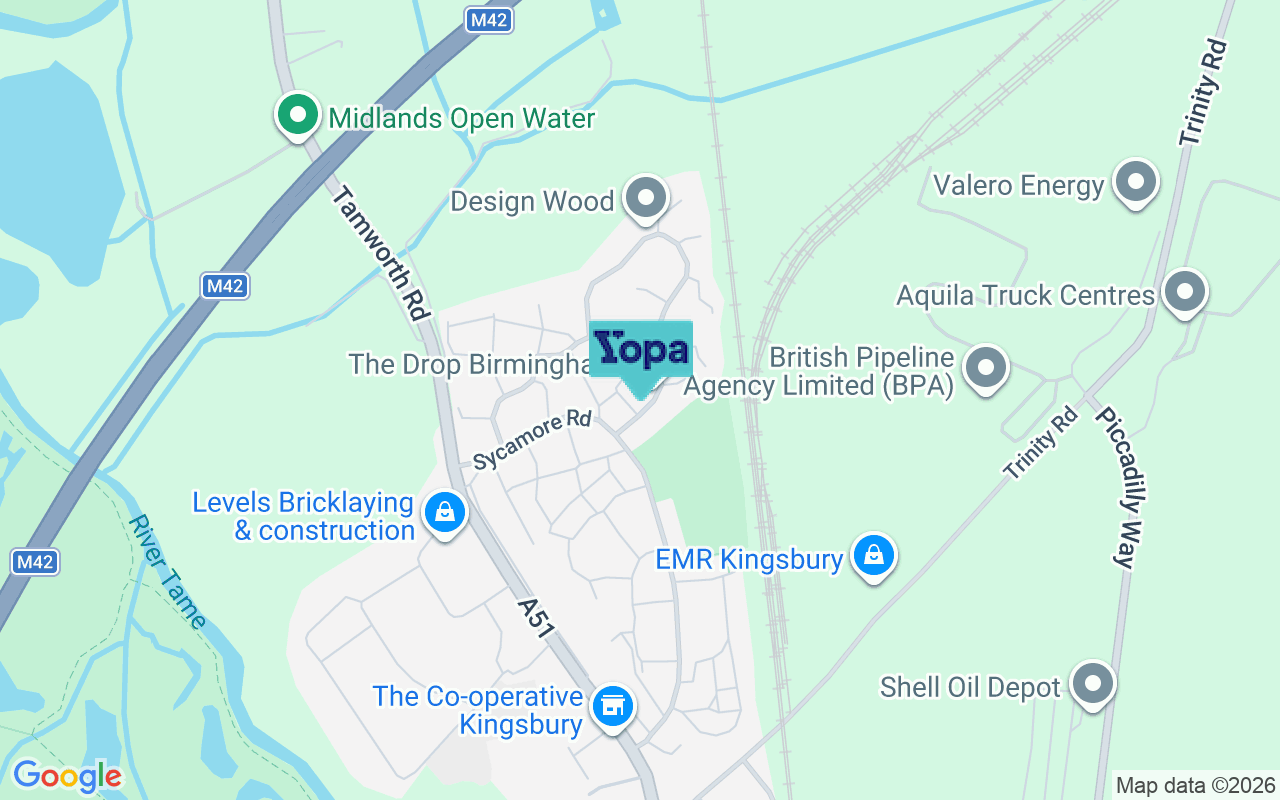 Map showing the location of B78 2PE