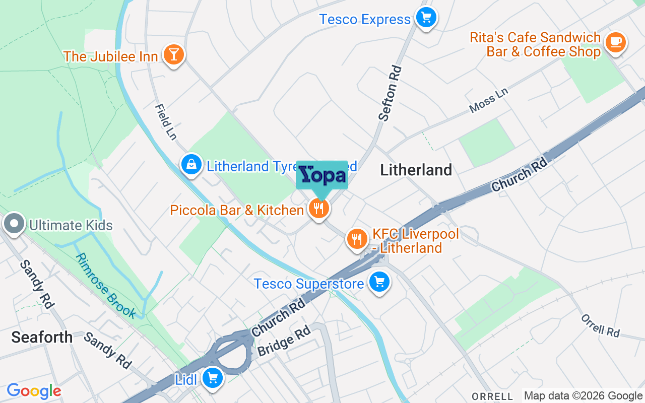 Map showing the location of L21 9HA