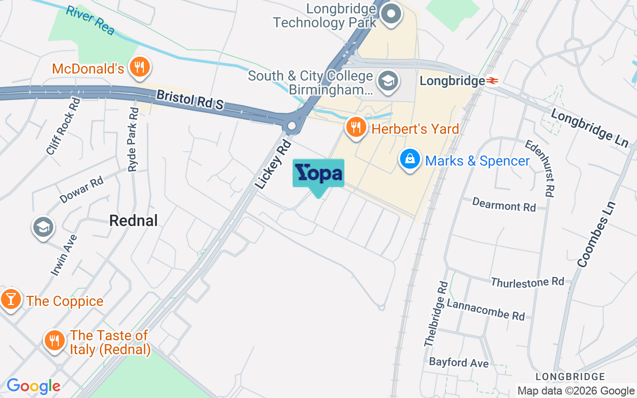 Map showing the location of B31 2GZ