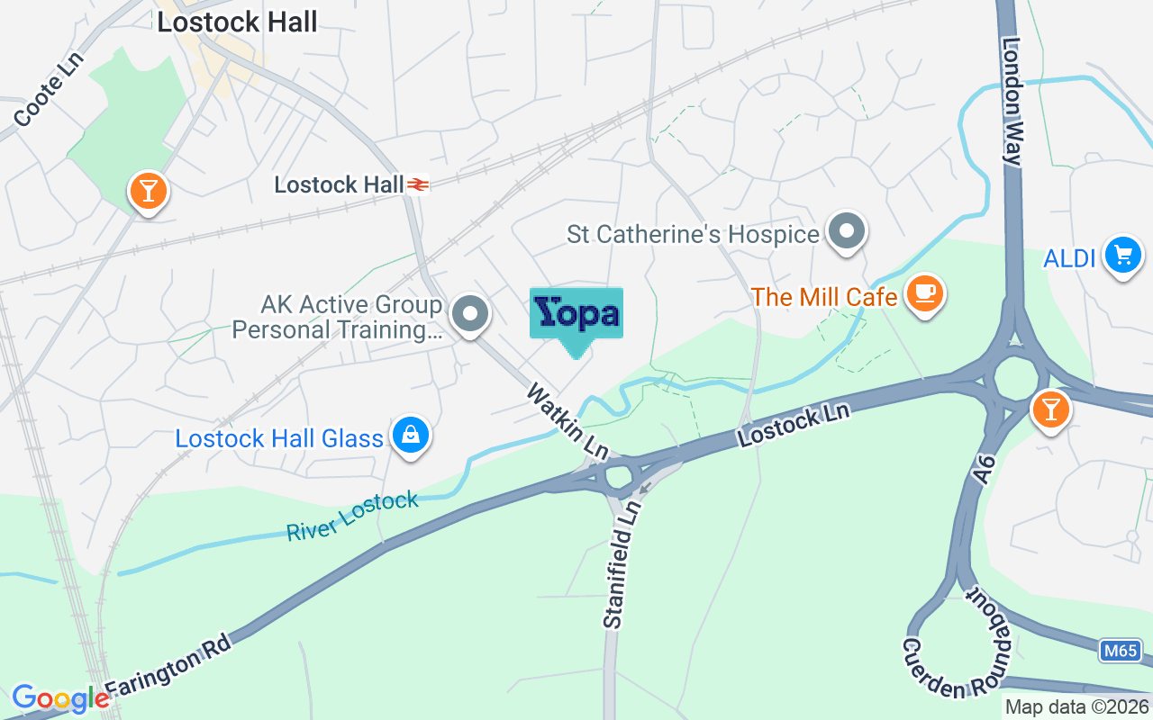 Map showing the location of PR5 5LJ