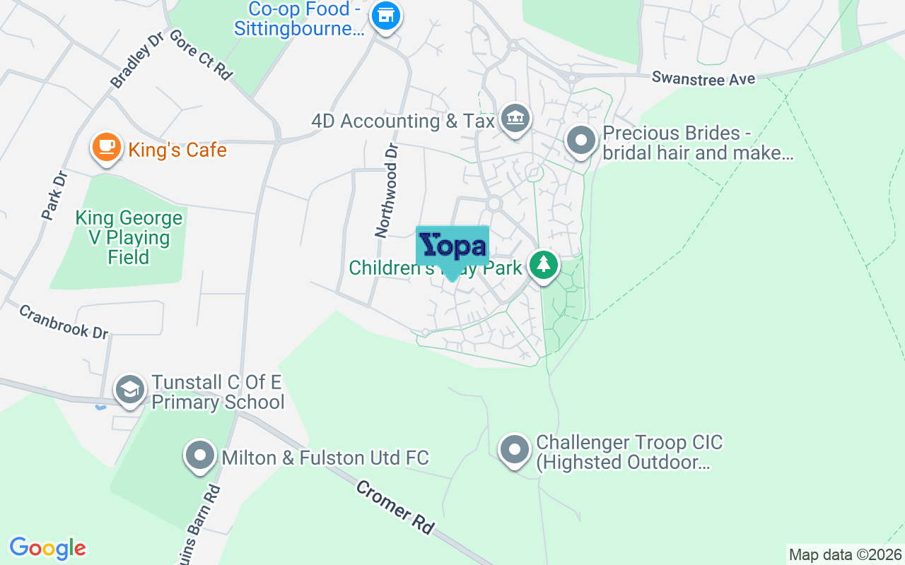 Map showing the location of ME10 4RR