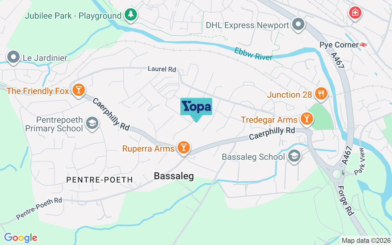 Map showing the location of NP10 8NU
