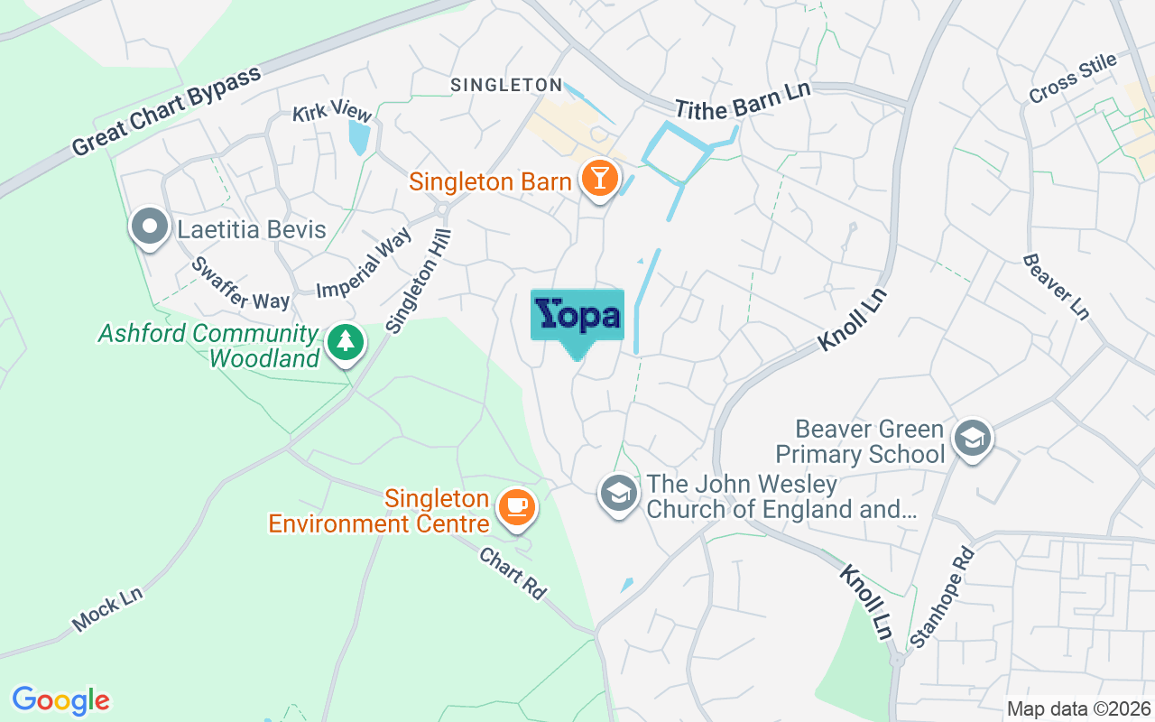 Map showing the location of TN23 5LR