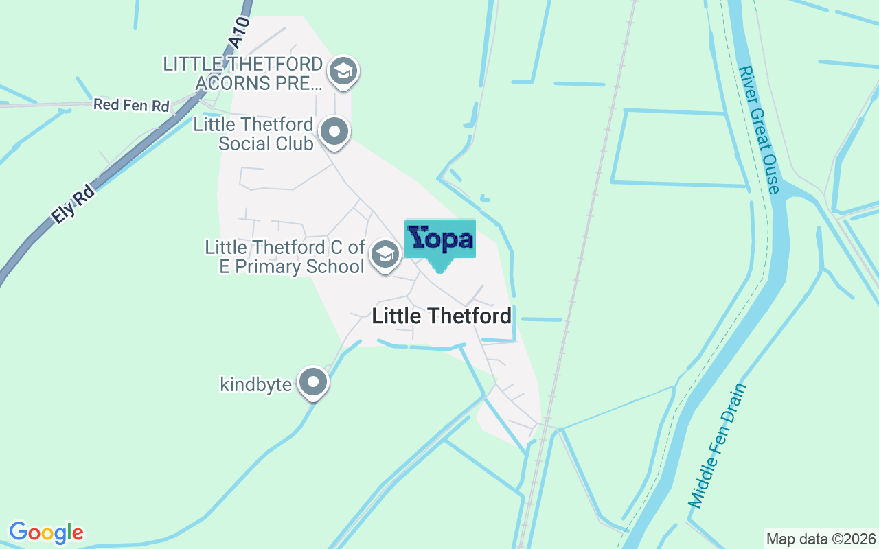 Map showing the location of CB6 3HA