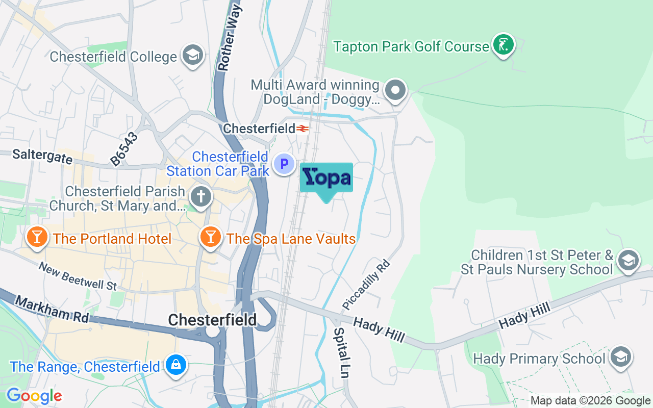 Map showing the location of S41 0FL