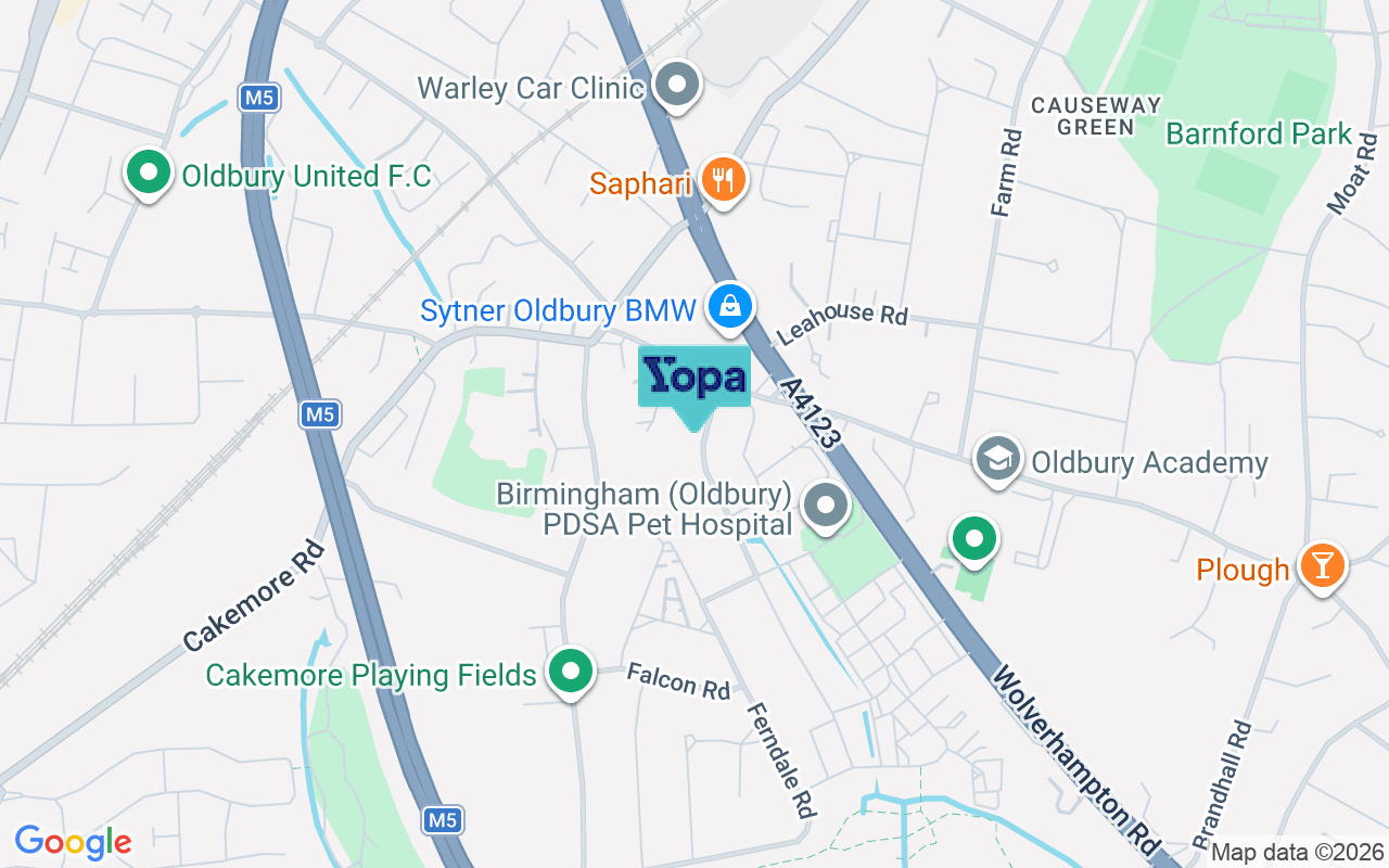 Map showing the location of B68 8AA
