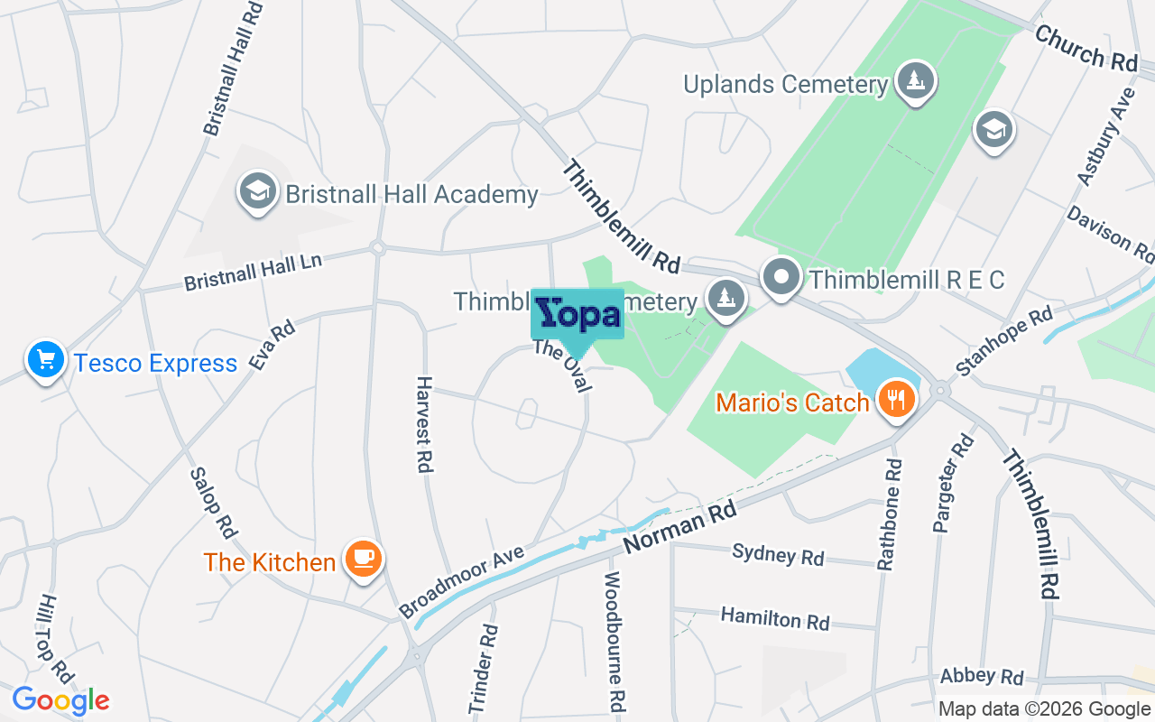 Map showing the location of B67 6LE