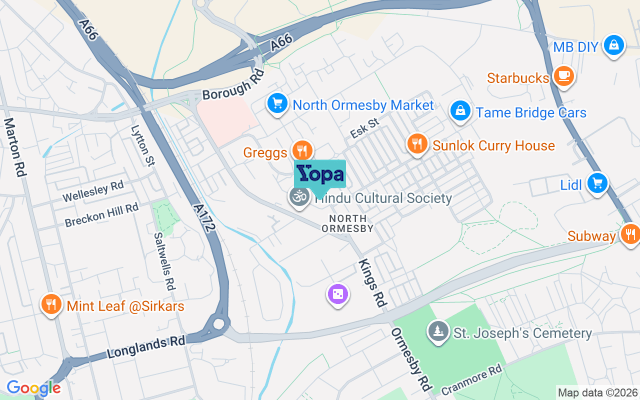 Map showing the location of TS3 6NQ
