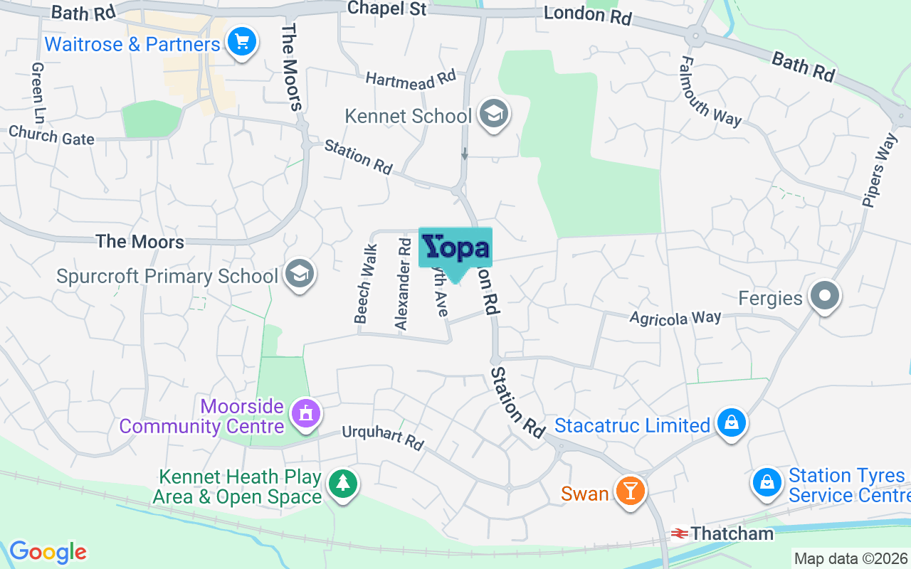 Map showing the location of RG19 4AR