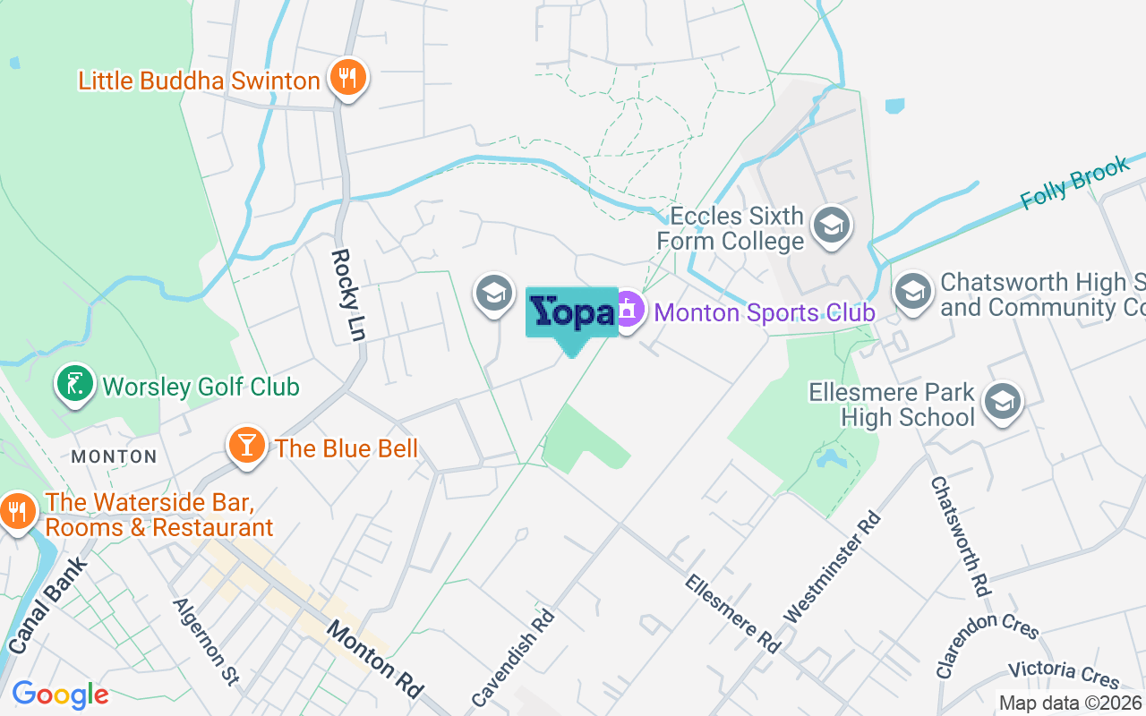 Map showing the location of M30 9JN