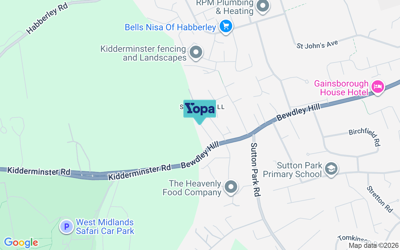 Map showing the location of DY11 6JY