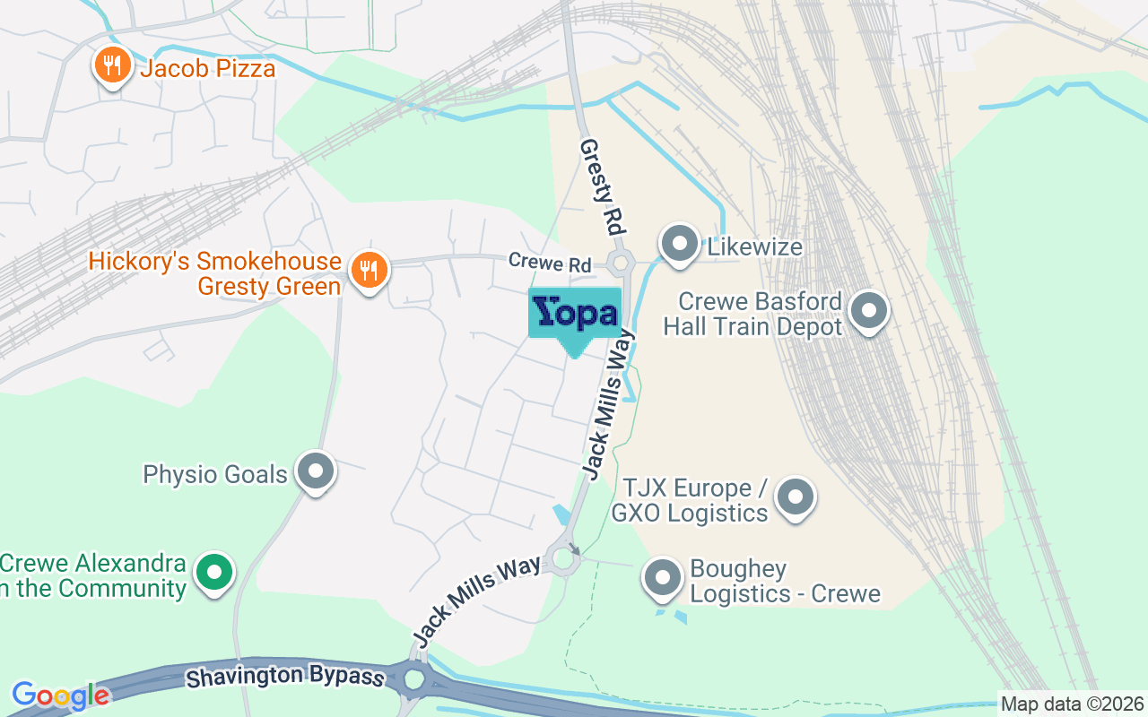 Map showing the location of CW2 5UN