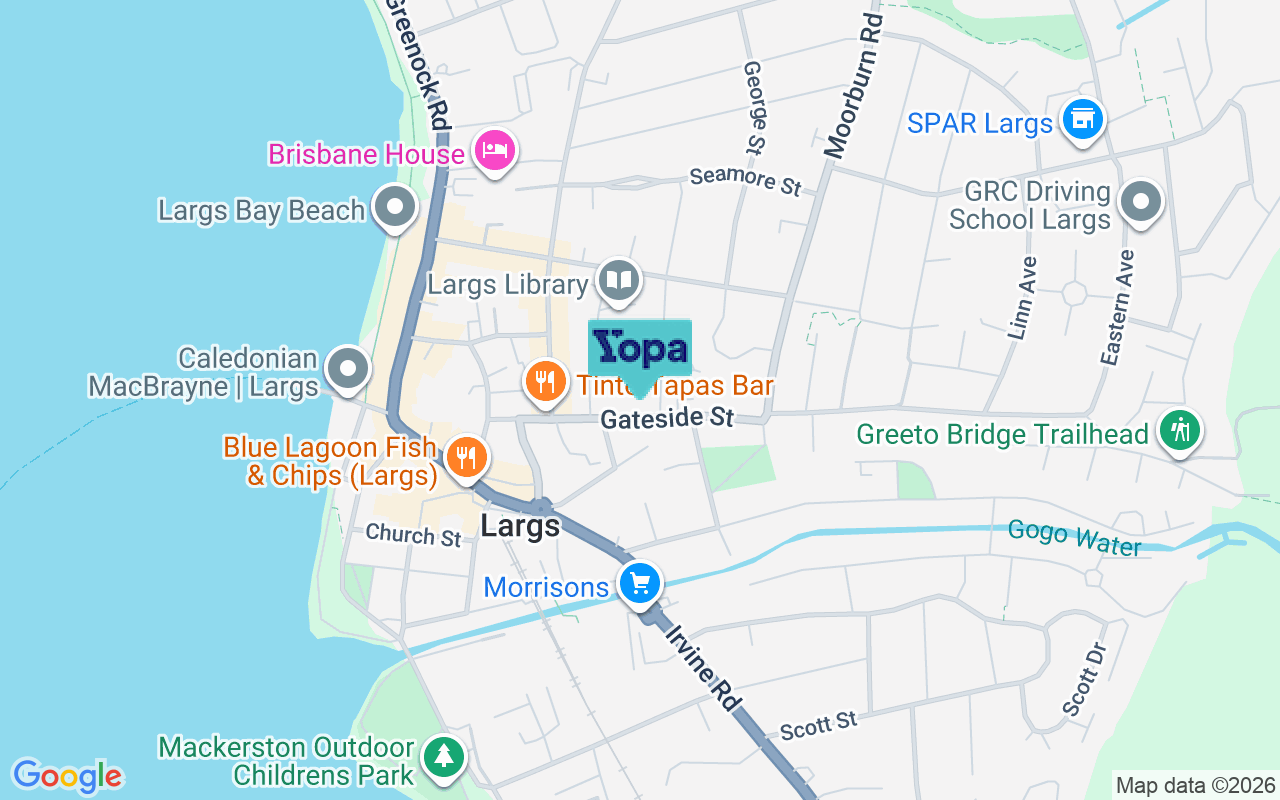 Map showing the location of KA30 9LH
