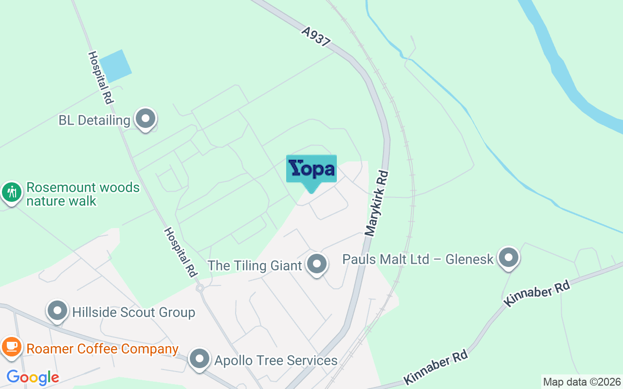 Map showing the location of DD10 9GE