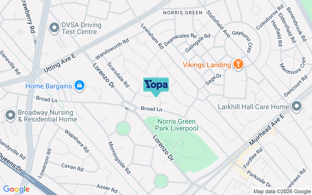 Map showing the location of L11 1AL