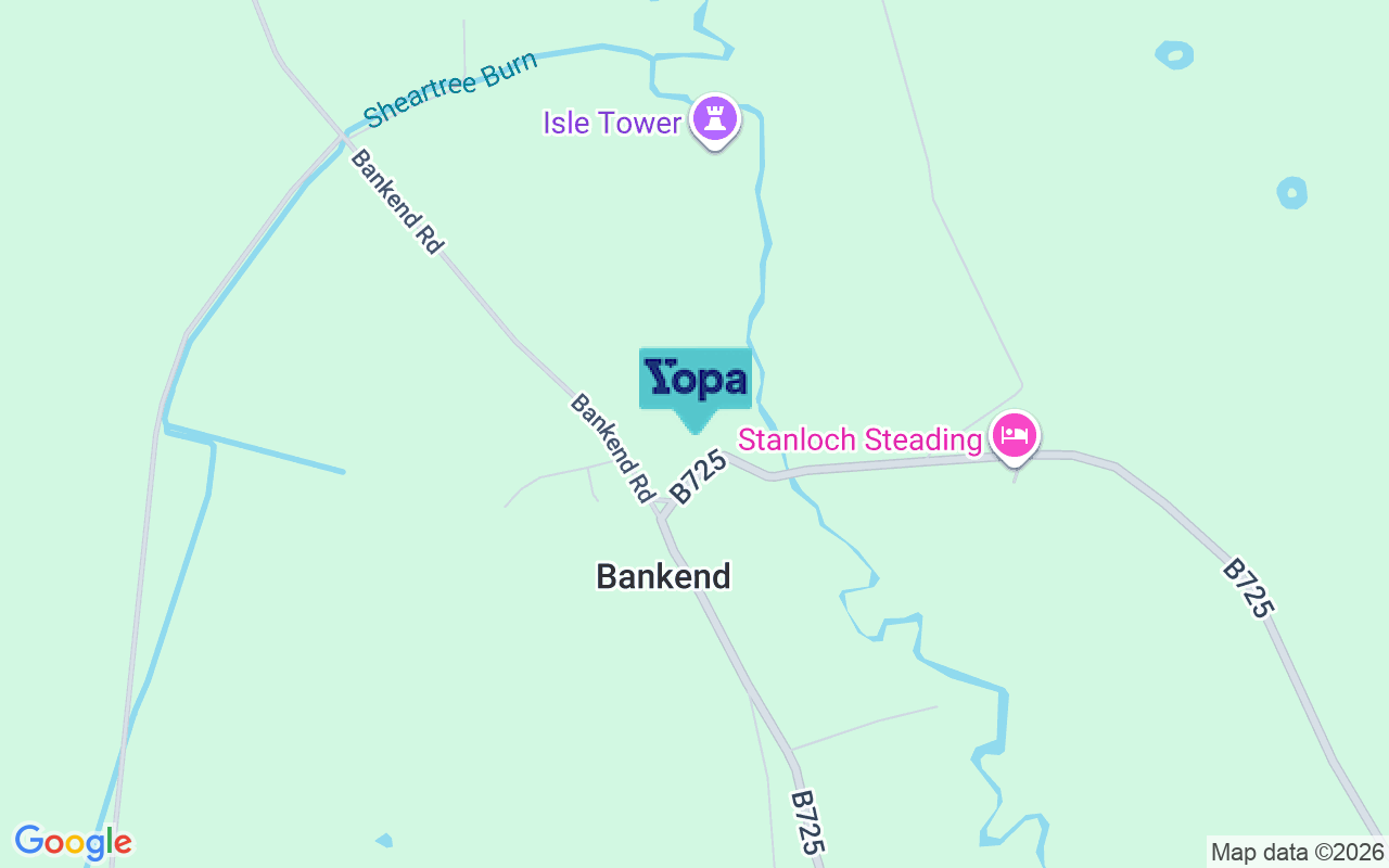 Map showing the location of DG1 4RP