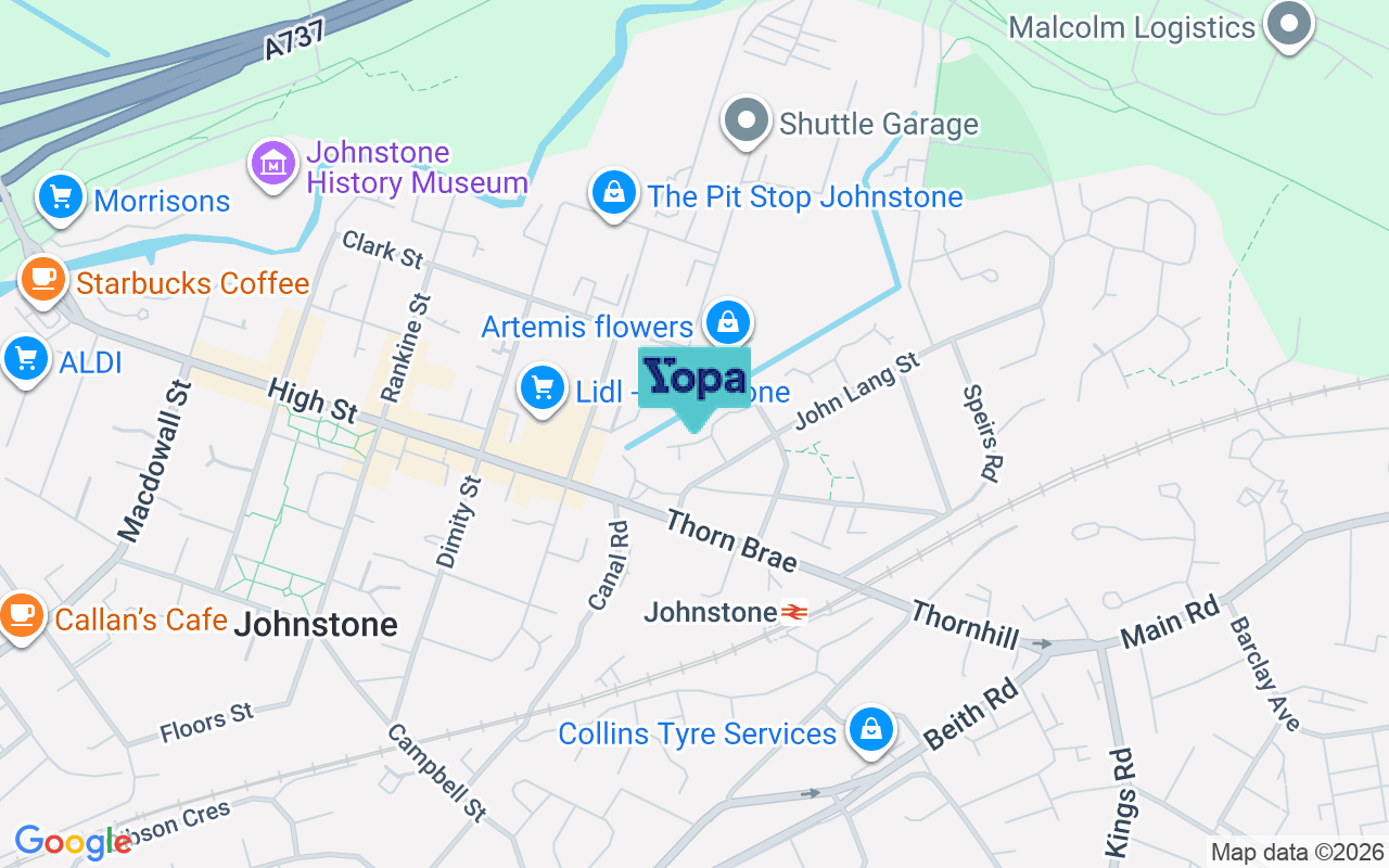 Map showing the location of PA5 8HB