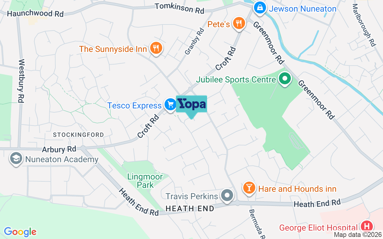 Map showing the location of CV10 7LJ