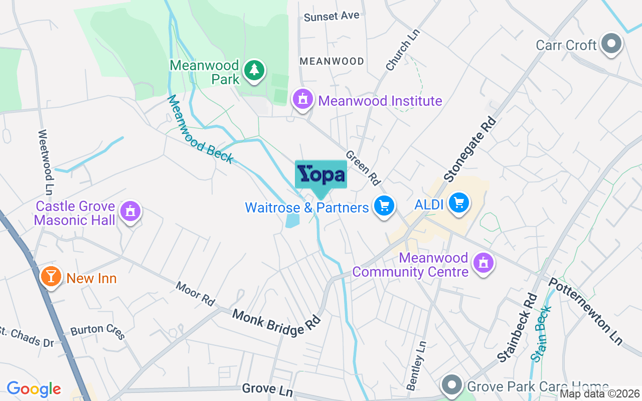 Map showing the location of LS6 4RQ