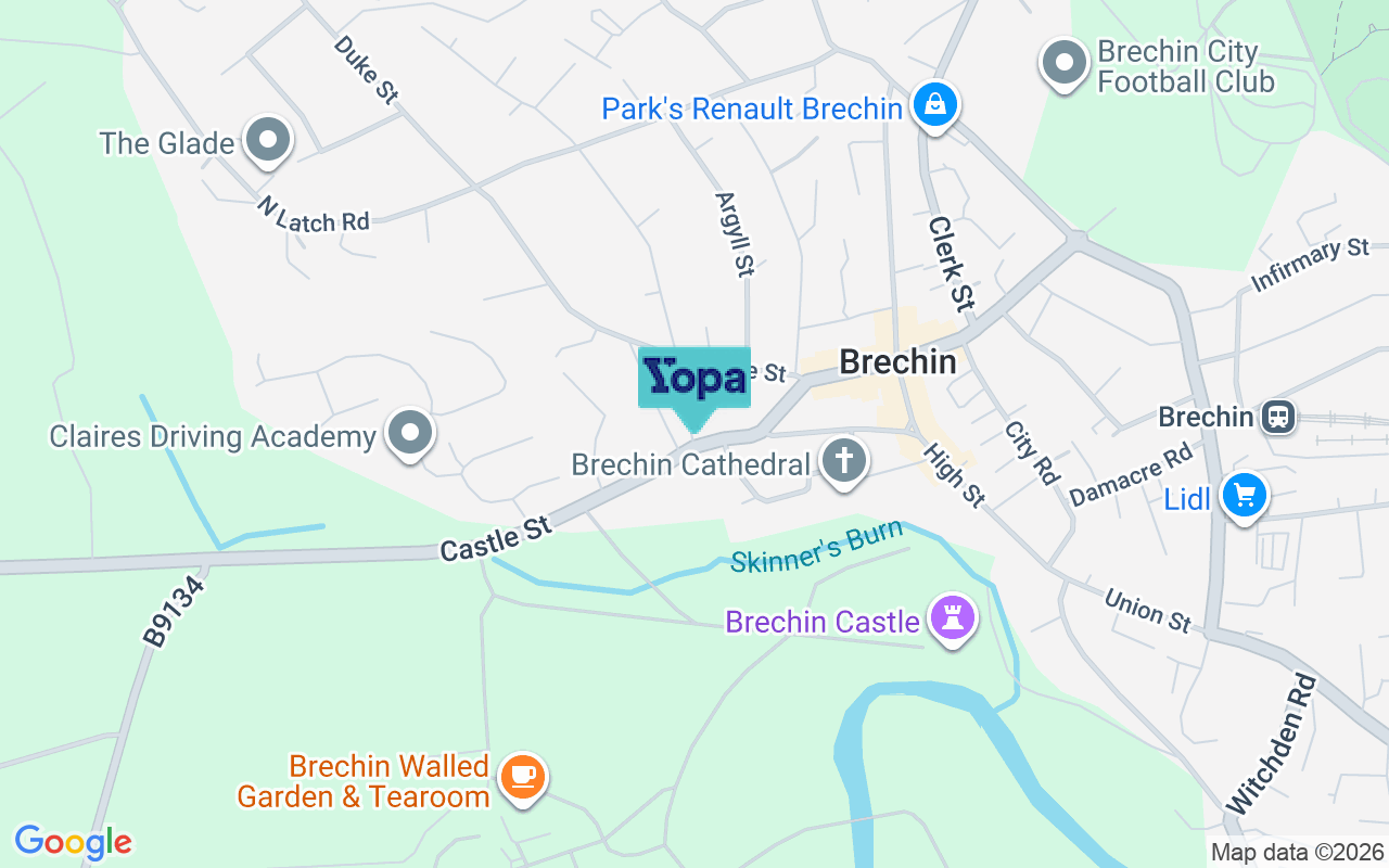 Map showing the location of DD9 6JW