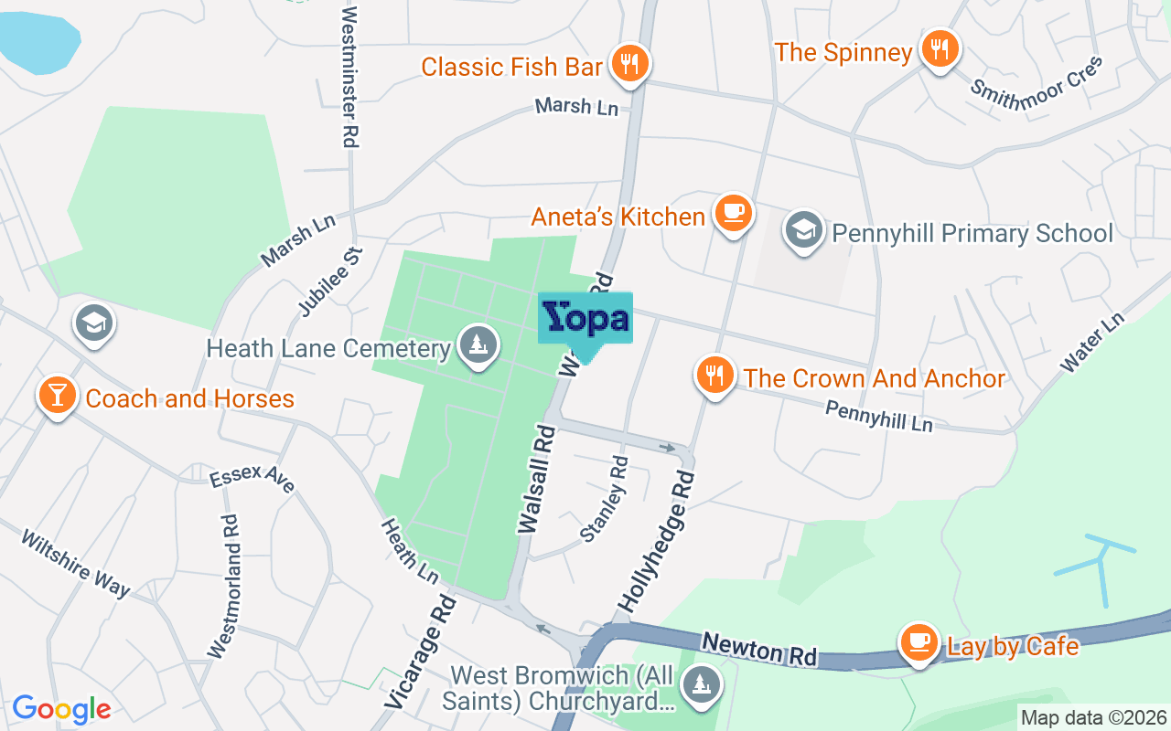 Map showing the location of B71 3HH