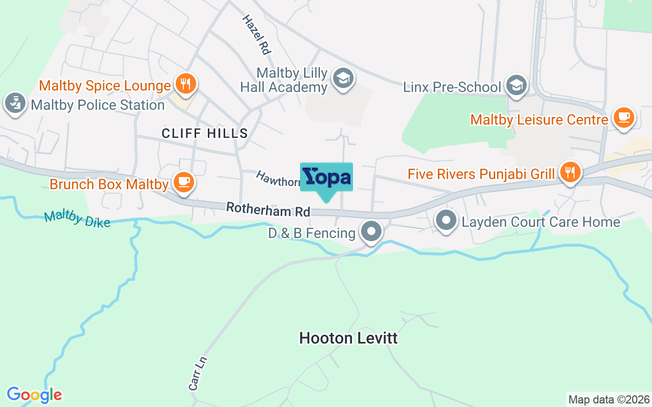 Map showing the location of S66 8LP
