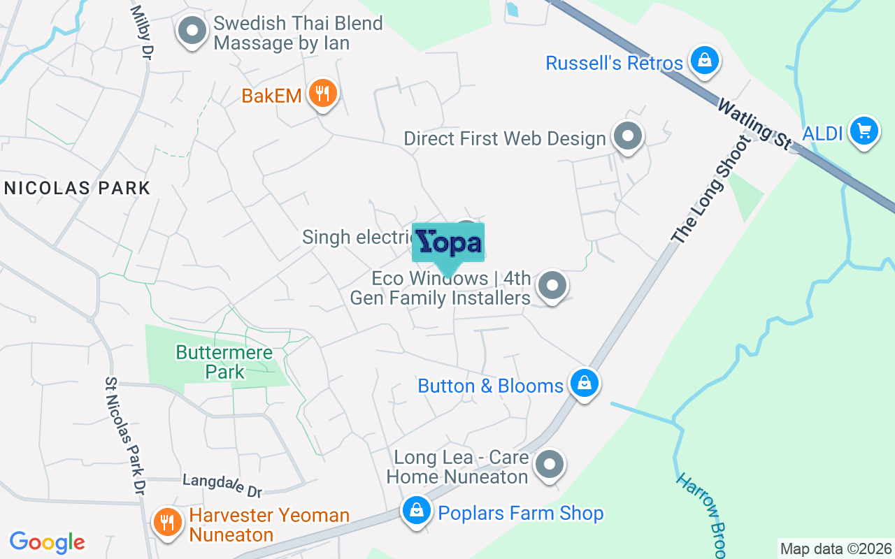 Map showing the location of CV11 6WQ