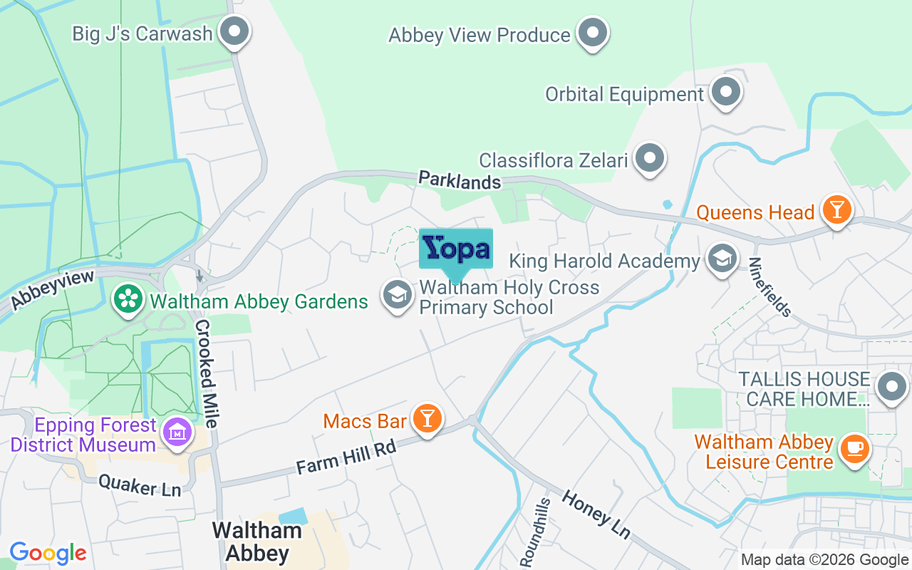 Map showing the location of EN9 1LQ