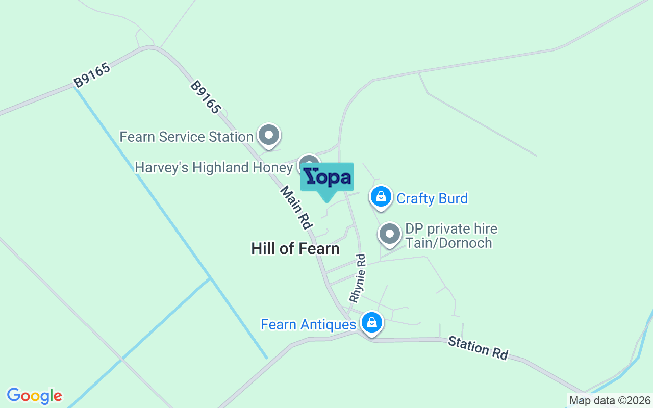 Map showing the location of IV20 1TD