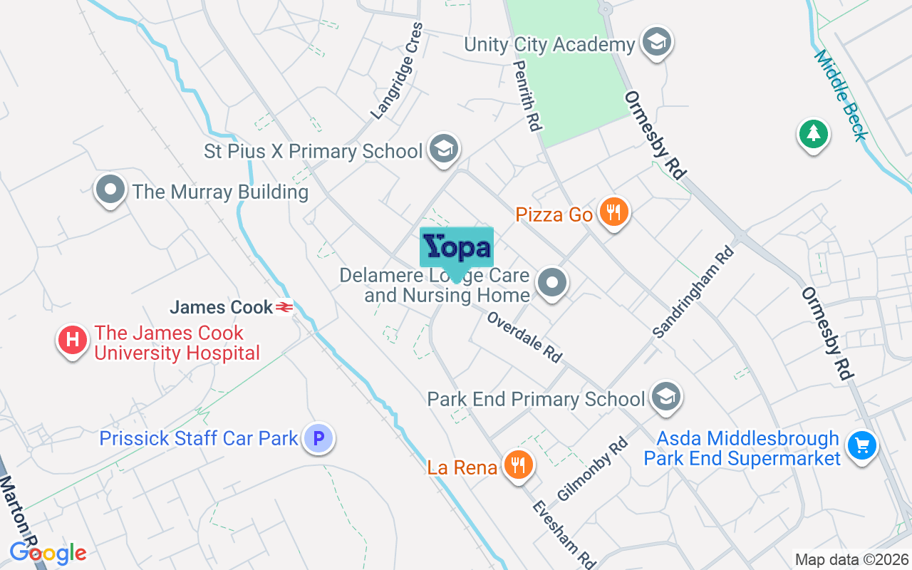 Map showing the location of TS3 7DX