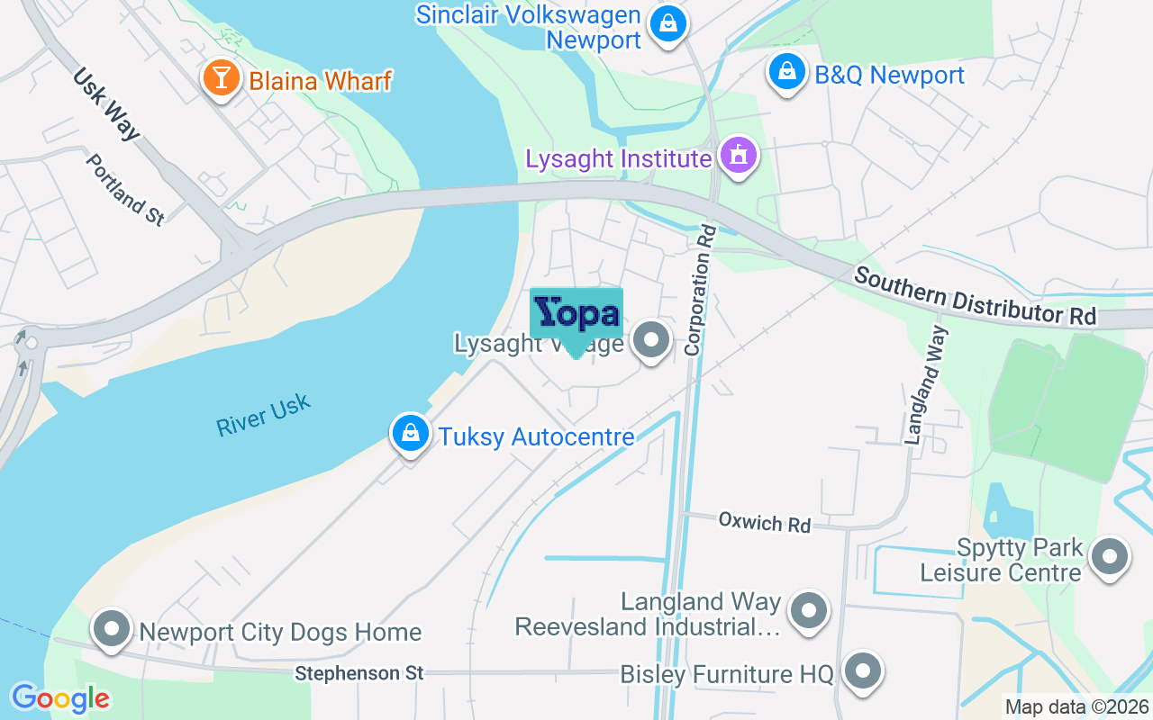 Map showing the location of NP19 4AH