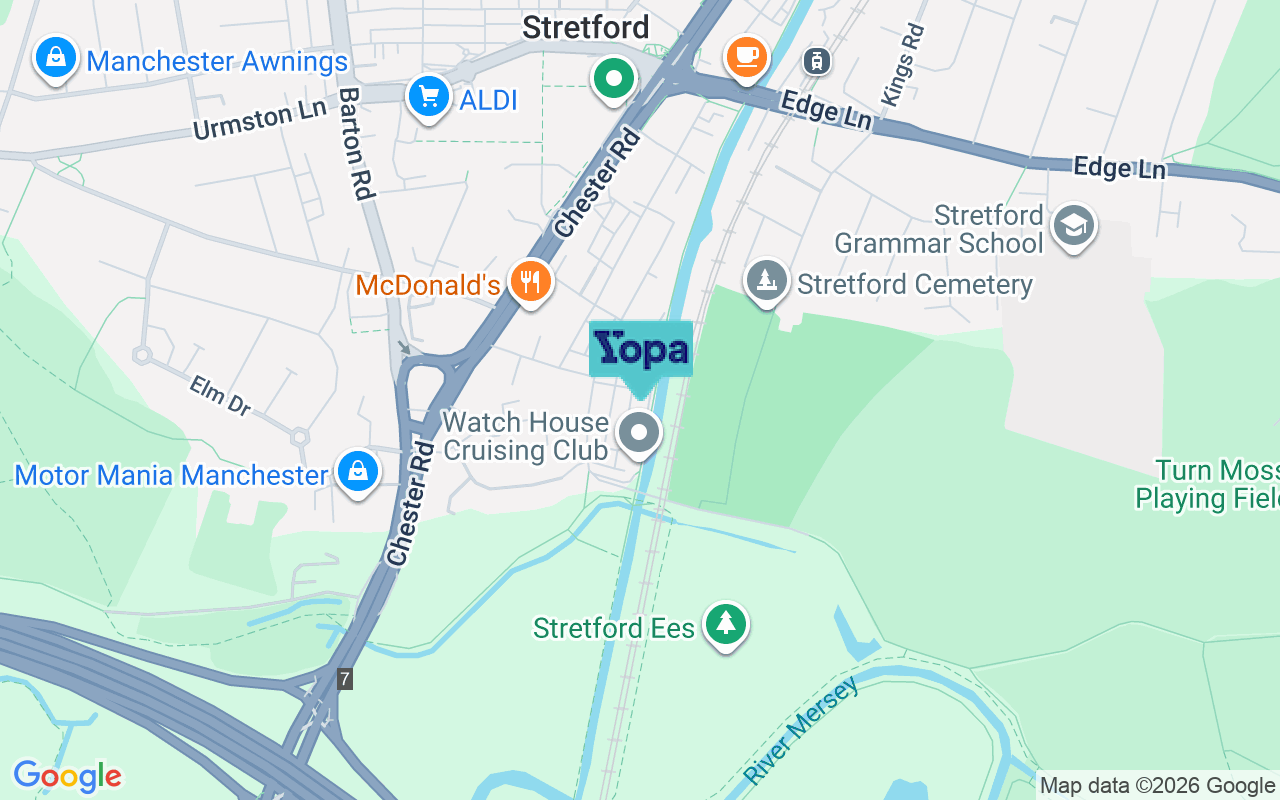 Map showing the location of M32 8WF