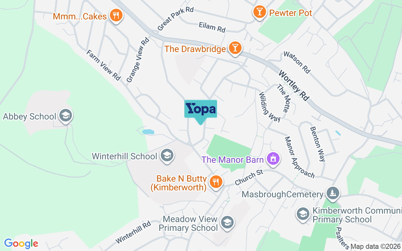 Map showing the location of S61 1NJ