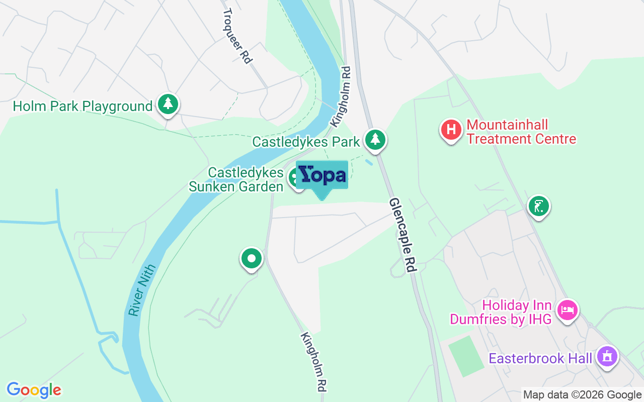 Map showing the location of DG1 4SN