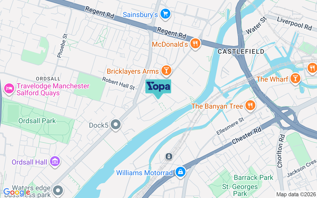 Map showing the location of M5 4TB