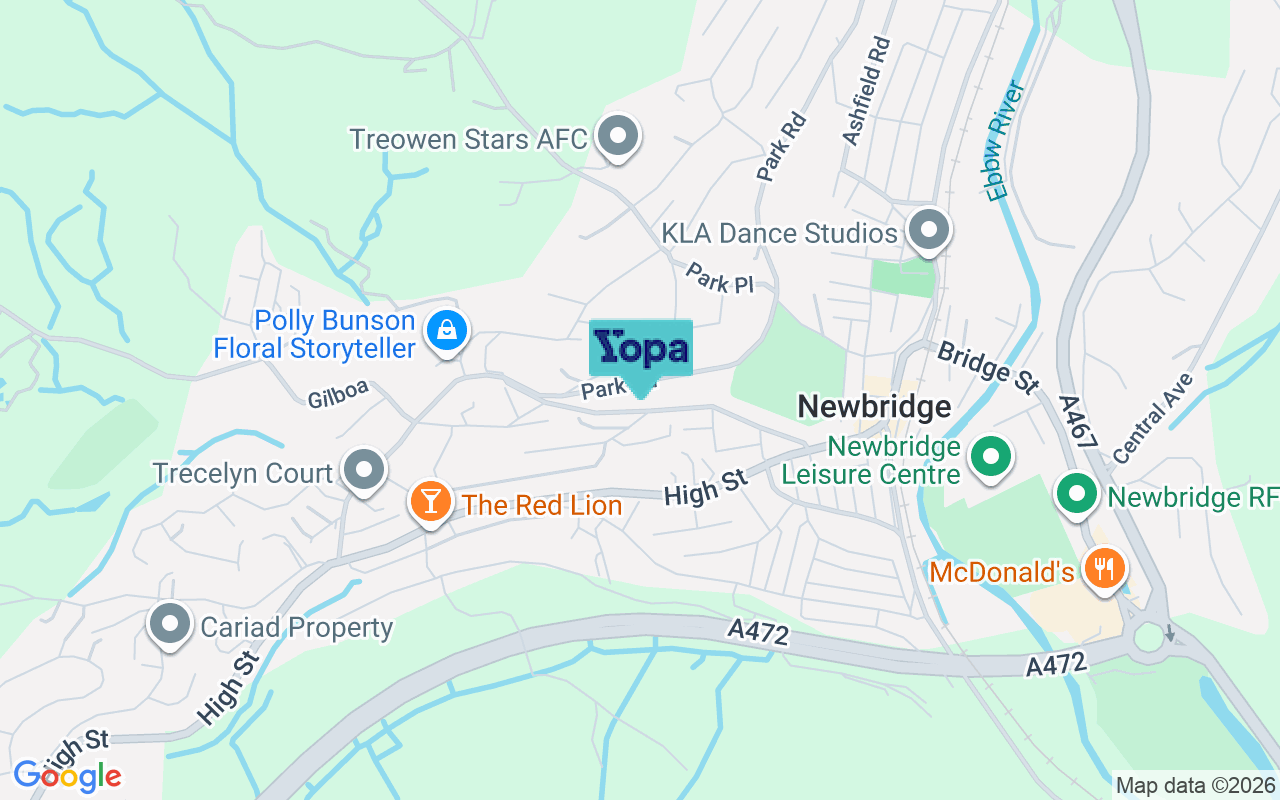Map showing the location of NP11 4LW