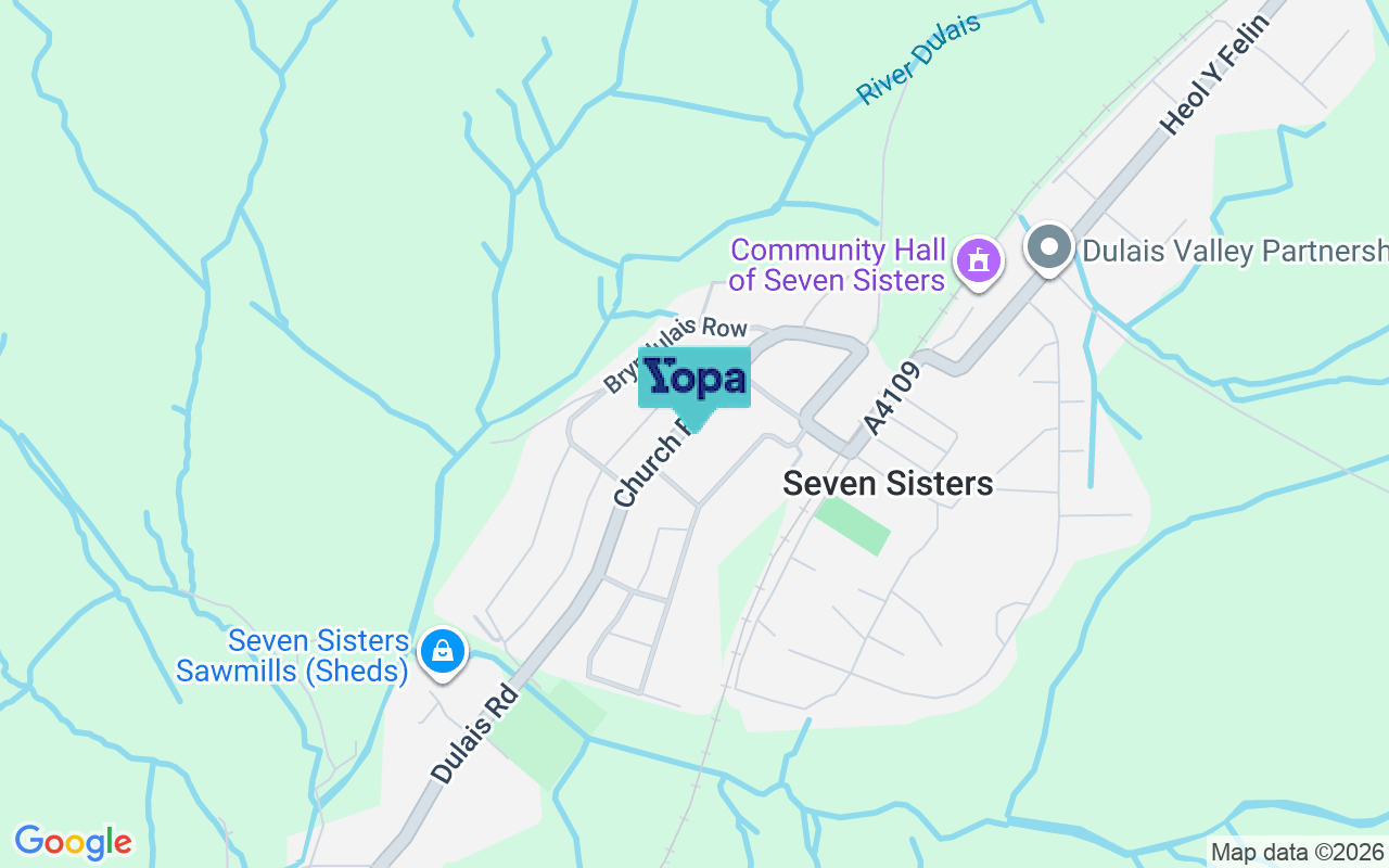 Map showing the location of SA10 9DU