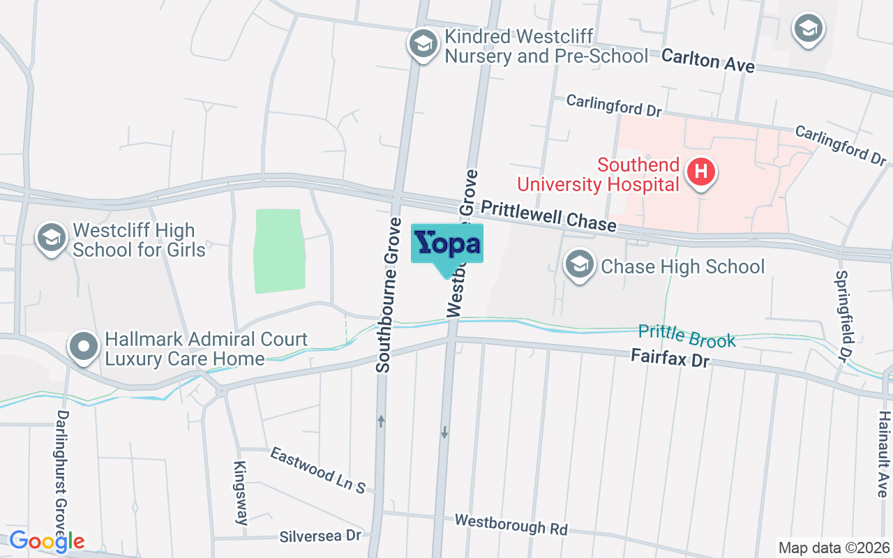 Map showing the location of SS0 0PS
