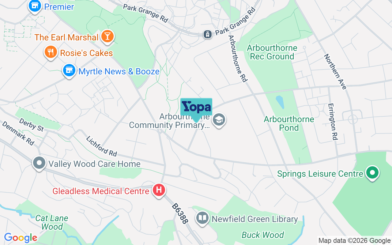 Map showing the location of S2 2GS