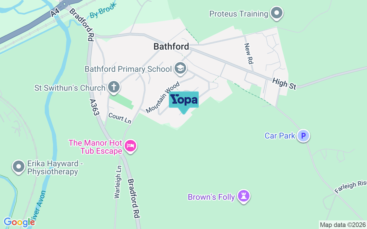 Map showing the location of BA1 7UE