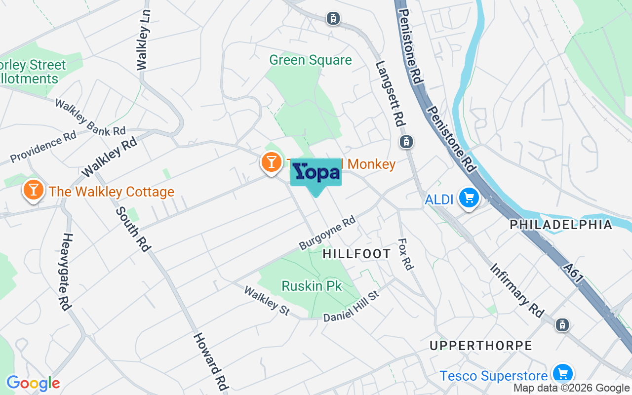 Map showing the location of S6 2WE