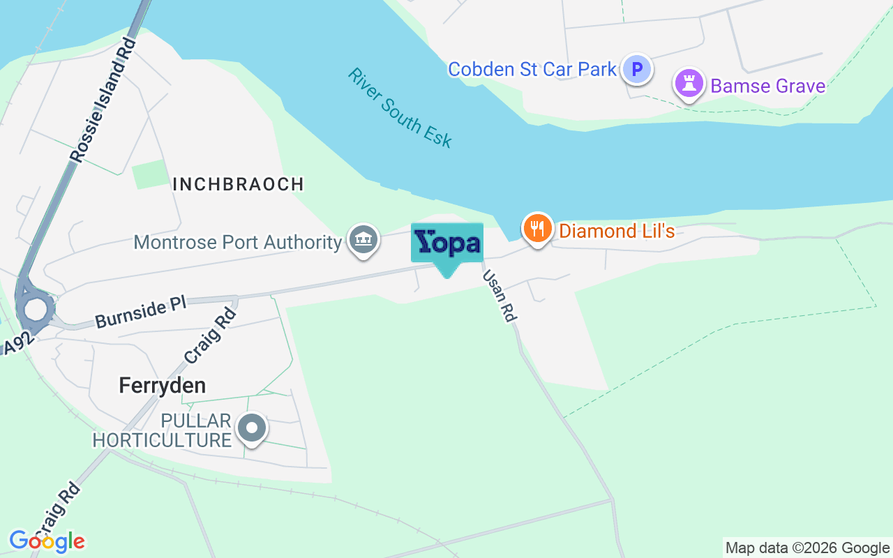 Map showing the location of DD10 9RL