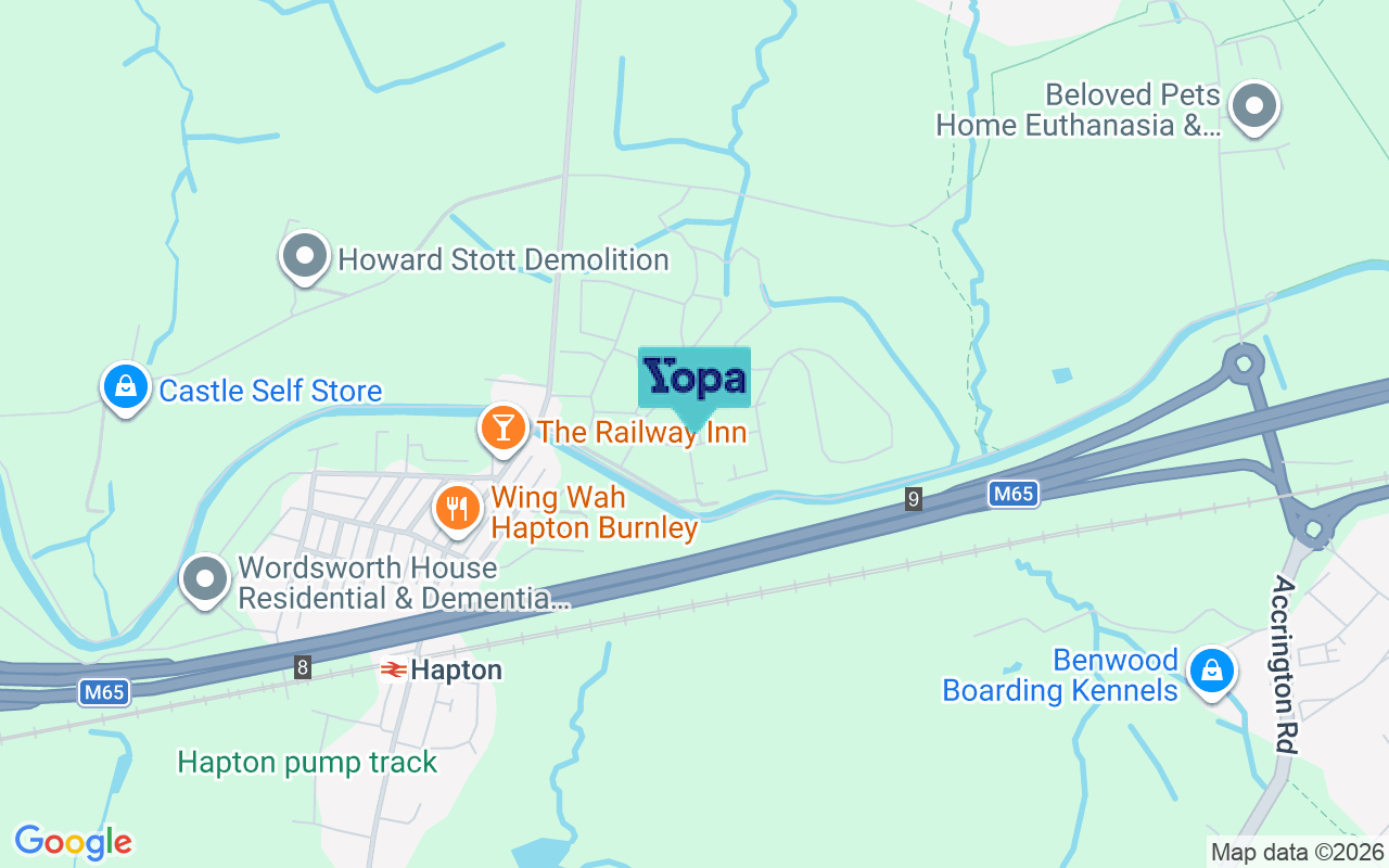 Map showing the location of BB12 7FL