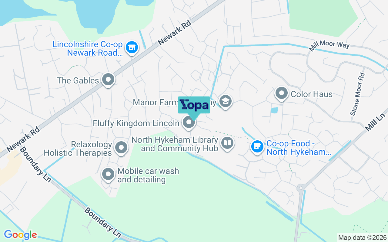 Map showing the location of LN6 9FJ
