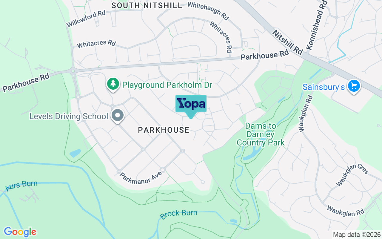 Map showing the location of G53 7XS