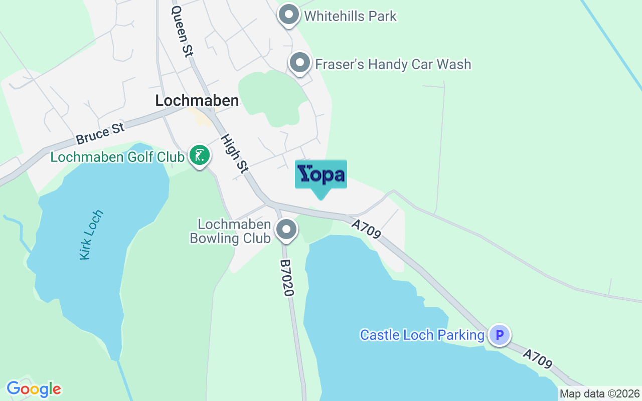 Map showing the location of DG11 1NJ