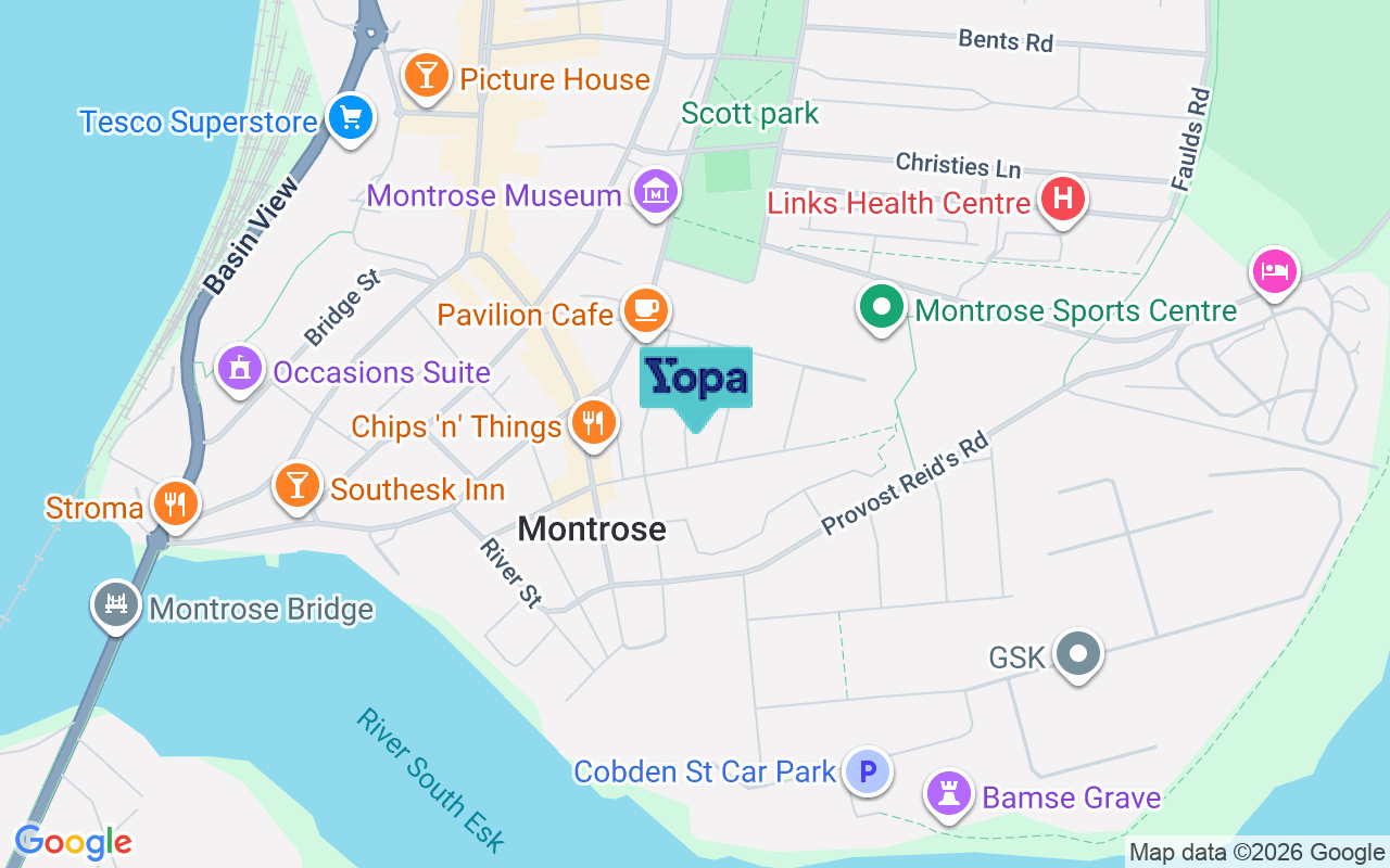 Map showing the location of DD10 8HR