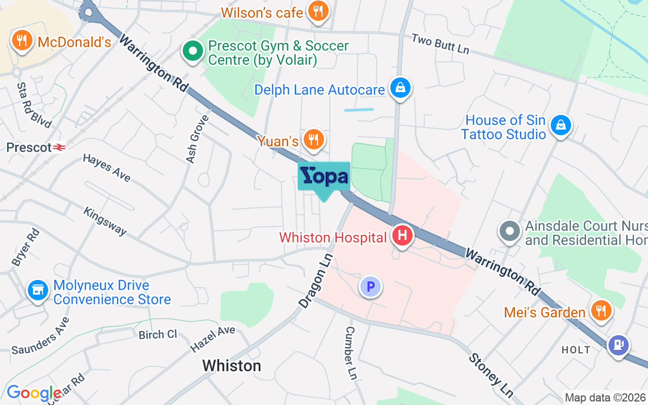 Map showing the location of L35 2UJ