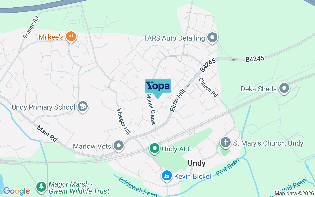 Map showing the location of NP26 3PG